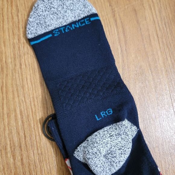 Stance MLB New York Yankees Landmark Crew Socks Navy Red USA Large L Infiknit - Picture 11 of 12